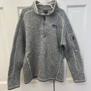 Patagonia Girls Gray Quarter zip